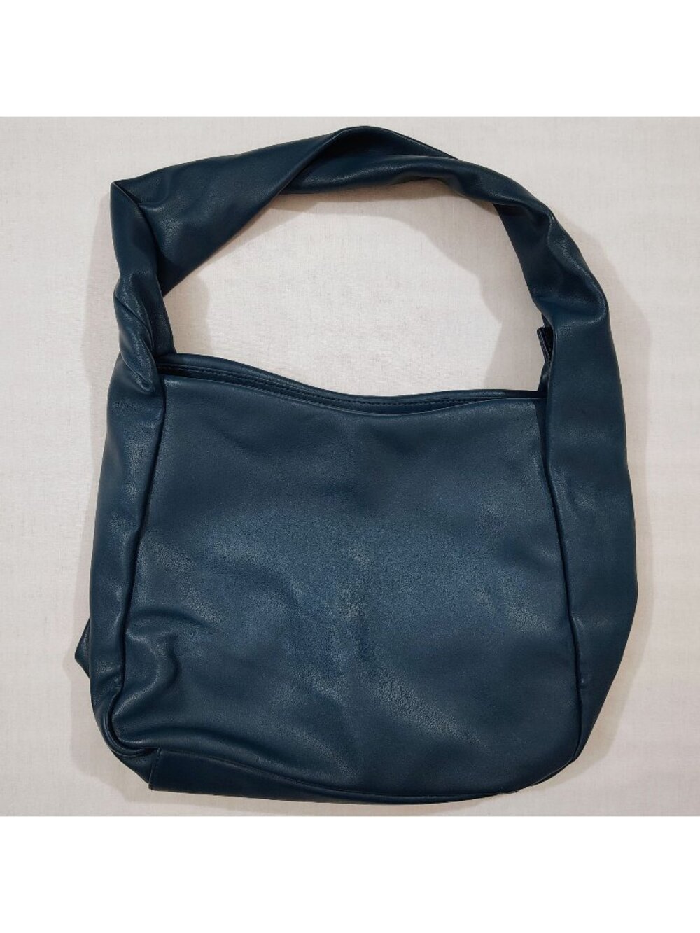 A New Day Shoulder Bag Teal Blue Faux Leather Knot Strap Zipper Closure Target